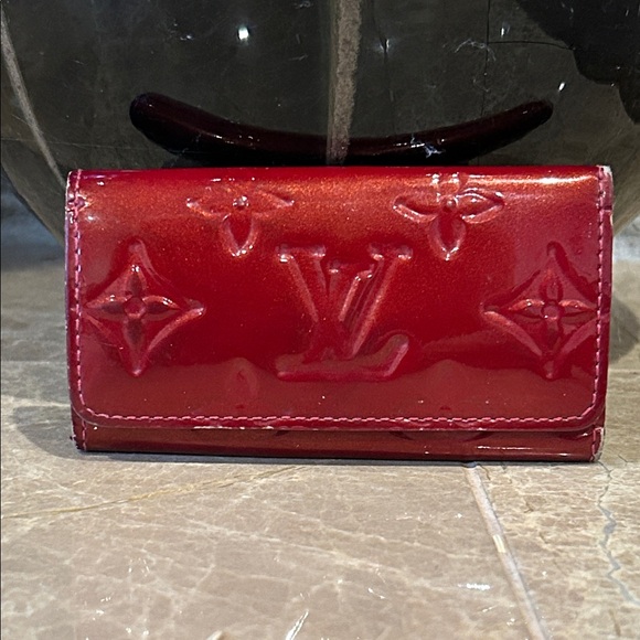 Louis Vuitton Vernis Monogram Glossy Red Multicles Card Holder/Wallet - Picture 1 of 8